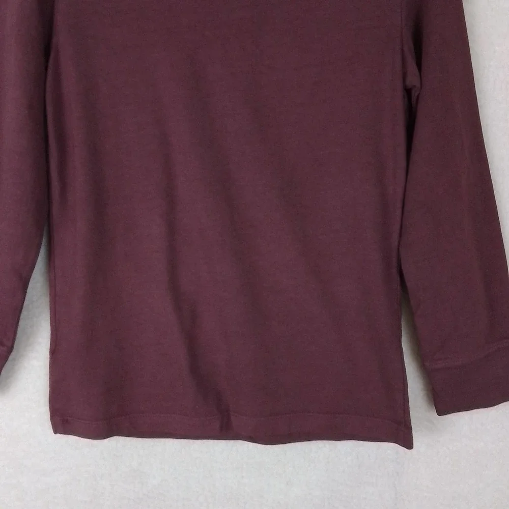 OshKosh Long‎ Sleeve Cotton Henley Tee Boys Size 6 in Burgundy